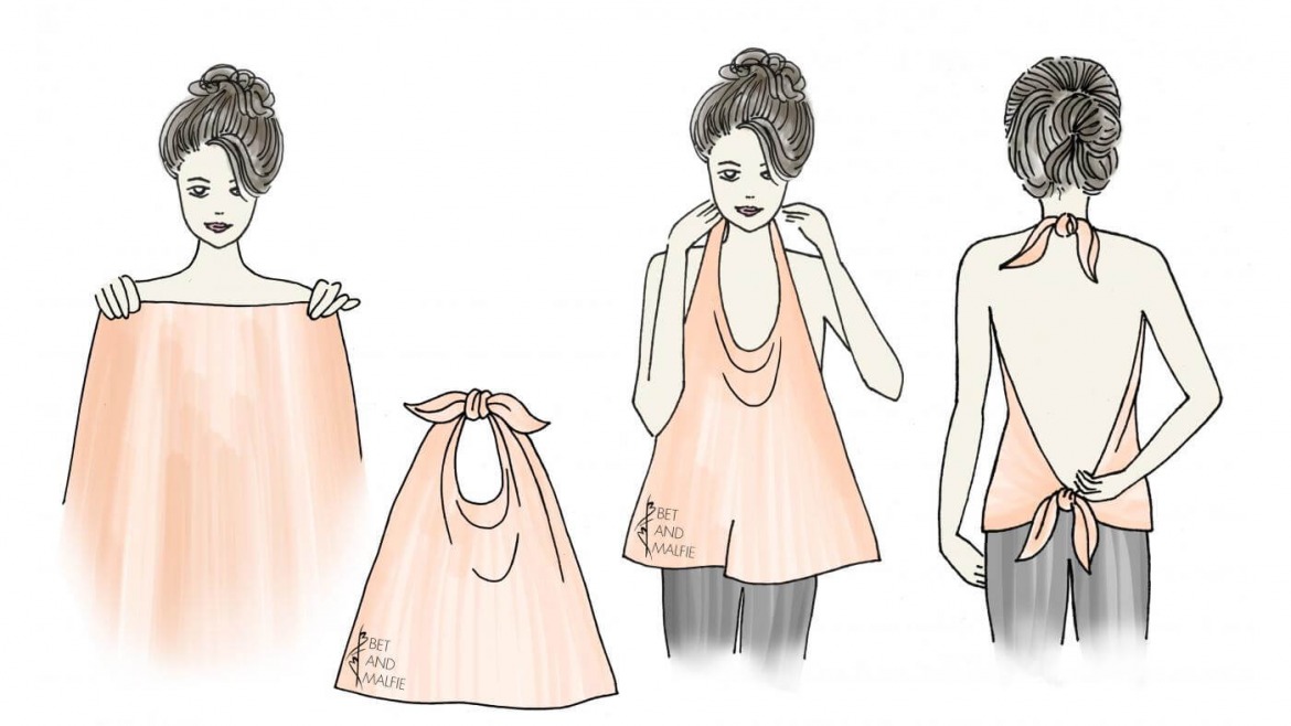 Make a top out of your favorite scarf!!